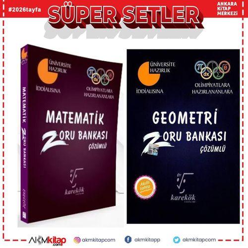 Karekök Yayınları Matematik ve Geometri Zoru Bankası Seti 2 Kitap