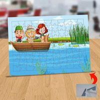 Teknede Arkadaşlar 99 Parça Puzzle Yapboz Tablo-1308-25204