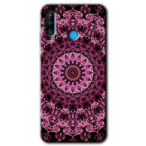 Potkal Hediye Fabrikası Huawei P30 Lite Kılıf HD Desen Baskılı Arka Kapak - Mandala Patterns Kaleidoscope