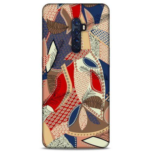 Lopard Oppo Reno 2 Uyumlu Kılıf Soyut Sanat (41) Baskılı Tank Kılıf