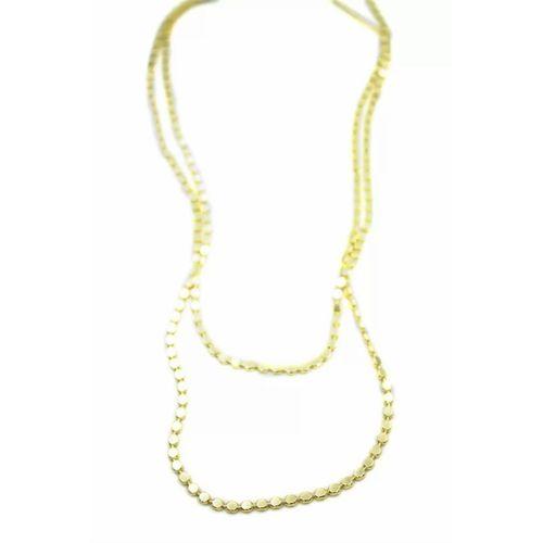 Ezme Zincir Kolye - 90cm - Altın