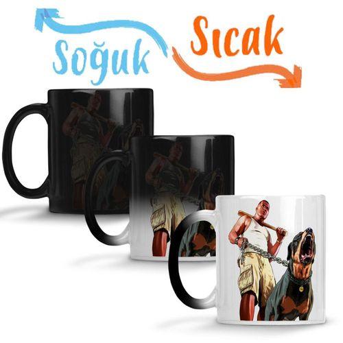 Boy And Dog Rotfaydır Sihirli Kupa Bardak Porselen