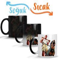 Boy And Dog Rotfaydır Sihirli Kupa Bardak Porselen