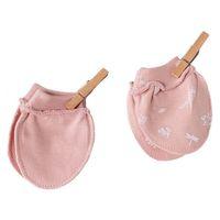 Andywawa Andywawa AC23070 Floral 100% Organic Cotton Prematüre Eldiven Pink