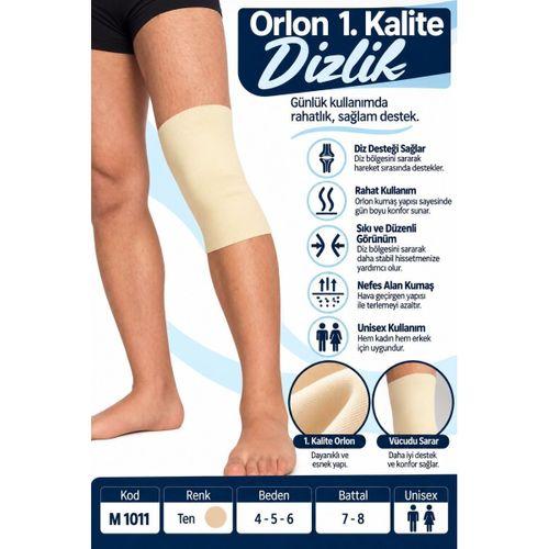 Orlon 1. Kalite Dizlik – Unisex Esnek Diz Destekliği – M 1011 - Rylks