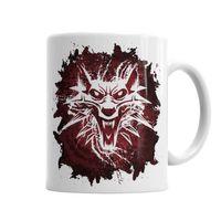 The Witcher Wolf silhouette Kupa Bardak Porselen