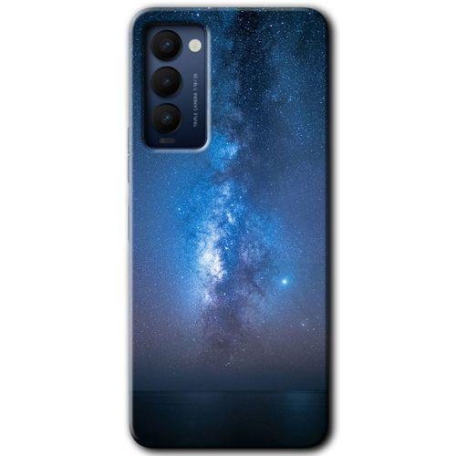 Tecno Camon 18P Kılıf HD Desen Baskılı Arka Kapak - Samanyolu + Kırılmaz Cam