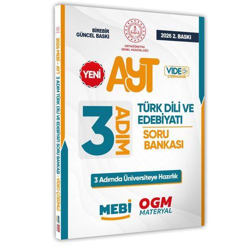 2026 AYT MEBİ-OGM 3 ADIM Türk Dili Edebiyatı Soru Bankası A4 Boyut Video Çözüm BASKI ÜCRETİ