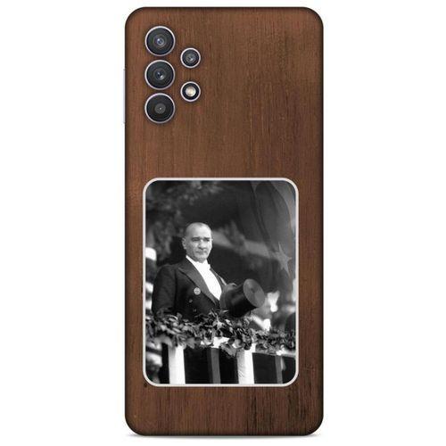 Lopard Samsung Galaxy A32 Uyumlu Kılıf Atatürk (35) Fit Design Kılıf
