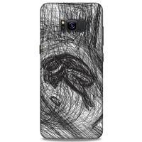 Samsung Galaxy S8 Plus Kılıf Depresyon (37) Silicone Cover Sarı Lacivert