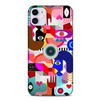 Lopard Apple Iphone 11 Uyumlu Kılıf Soyut Sanat (21) Baskılı Koruyucu Kapak