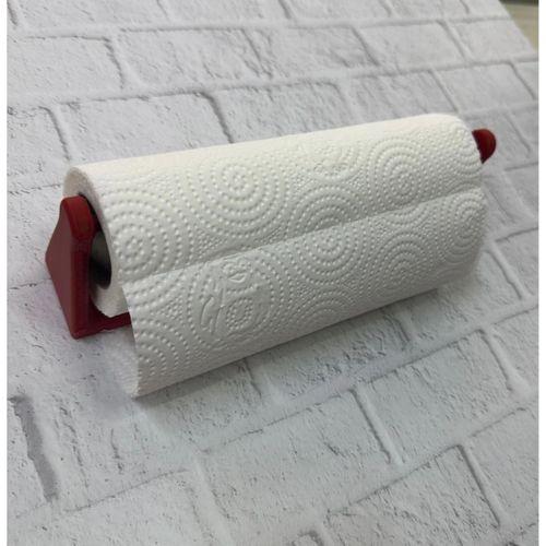 Dekoratif Kırmızı Kağıt Havlu Tutucu Duvar Askılı Model