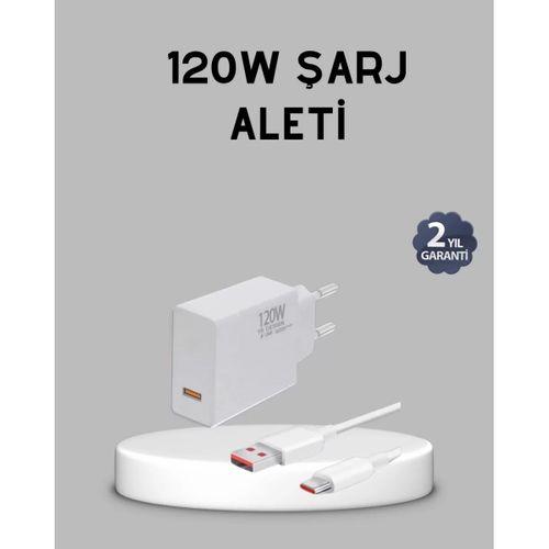 120w Süper Hızlı Şarj Adaptörü – Type-c Kablo Dahil, Yüksek Voltaj Korumalı