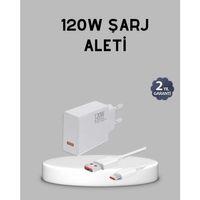 120w Süper Hızlı Şarj Adaptörü – Type-c Kablo Dahil, Yüksek Voltaj Korumalı