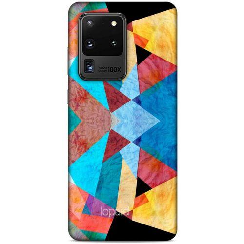 Samsung Galaxy S20 Ultra Kılıf Pastel Renkler (25) Antişok Kapak Mavi Sarı