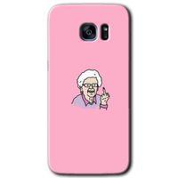 Samsung Galaxy S7 Edge HD Baskılı Kılıf + 9D Tam Ekran Koruyucu - Bad Grandmother