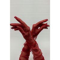 Uzun Tüllü Gelin Eldiveni Ve Şapkası