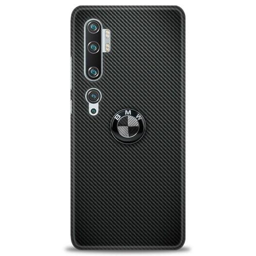 Xiaomi Mi Note 10 Kılıf HD Baskılı Kılıf - Bmw Siyah + Tam Ekran Koruyucu