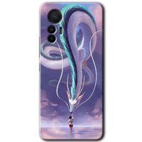 Xiaomi Mi 12 Lite HD Baskılı Kılıf + 9D Tam Ekran Koruyucu - Dragon Snake