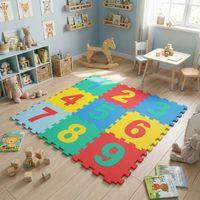 9 Parça Sayılar Puzzle Yer Matı