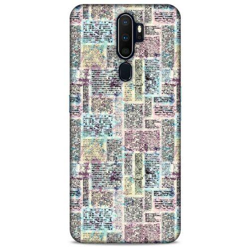 Oppo A9 2020 Kılıf Pastel Renkler (7) Telefon Kılıfı Pembe Mavi