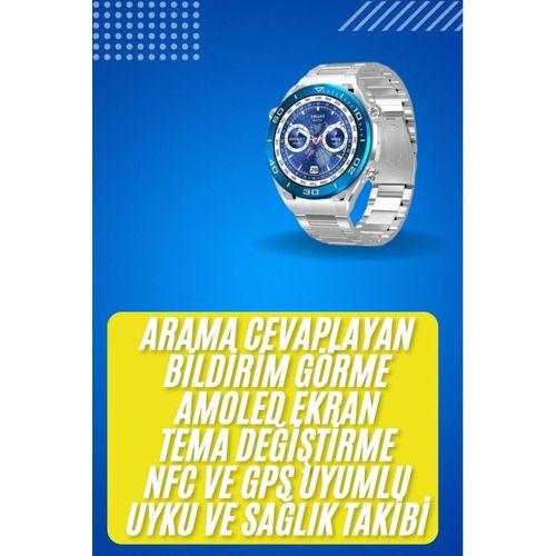 2025 Model Yuvarlak Ekran Android Ve İos Uyumlu Gps Takibi Yapabilen Akıllı Saat Yeni Nesil
