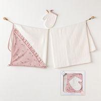 Andywawa Andywawa AC25045 Puppy Gazelle 3'Lü Müslin Havlu Takım Pink