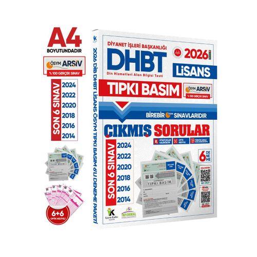 2026 KPSS-DHBT Lisans ÖSYM Çıkmış Soru Tıpkı Basım 6’lı Kitapçık Türkiye Geneli Deneme Paketi