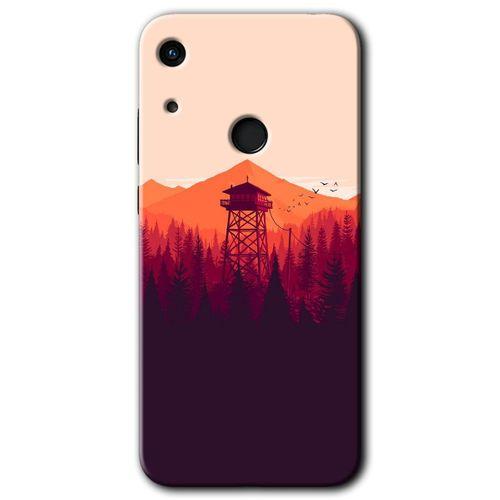 Huawei Y6s 2019 Kılıf Kapak - Gözlem Kulesi +Hayalet Ekran Yandan Gözükmez