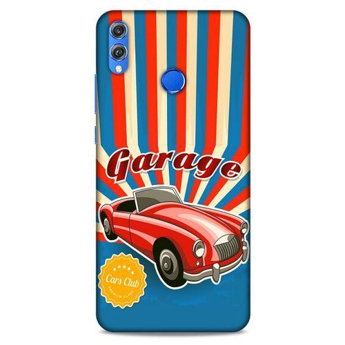 Retro (11) Desen Tam Koruma Renkli Huawei Honor 8x Kılıf