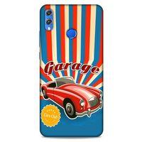 Retro (11) Desen Tam Koruma Renkli Huawei Honor 8x Kılıf