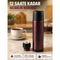 Sızdırmaz Kapaklı Vakumlu Termos Uzun Süre Sıcak Soğuk Tutan Termos