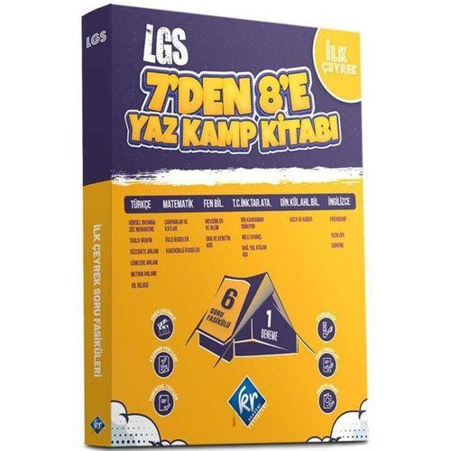 8. Sınıf LGS 7 den 8 e Tüm Dersler Yaz Kamp Kitabı KR Akademi