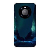 Lopard Huawei Mate 40 Pro Uyumlu Kılıf Gece'S (13) Silikon Kap Yeşil