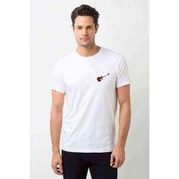 Gibson Gitar Music Muzik Aletleri Baskılı Beyaz Erkek Tshirt