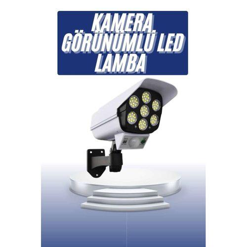 Solar Bahçe Lambası Uzaktan Kumandalı Kamera Görünümlü Hareket Sensörlü