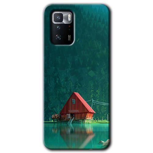 Poco x3 GT Kılıf HD Desen Baskılı Arka Kapak - House In Woods
