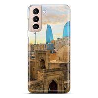 Samsung Galaxy S21 FE Uyumlu Kılıf Azarbaijan (11) Tam Koruma Ateş Kuleleri