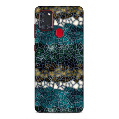 Samsung Galaxy A21s Uyumlu Kılıf Utopia (27) Tasarımlı Kılıf Sarı