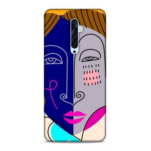 Oppo Reno 2z Uyumlu Kılıf Face'X 31 TPU Kılıf İllustrasyon