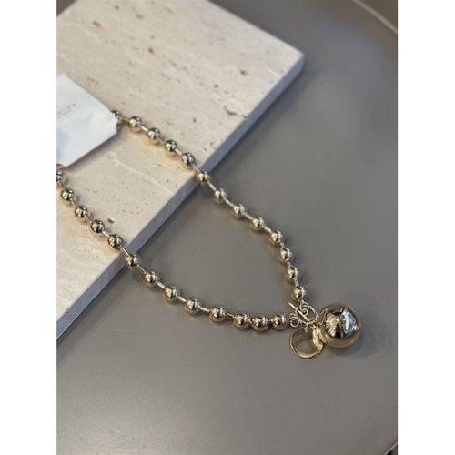 Metal Top Kolye - Altın