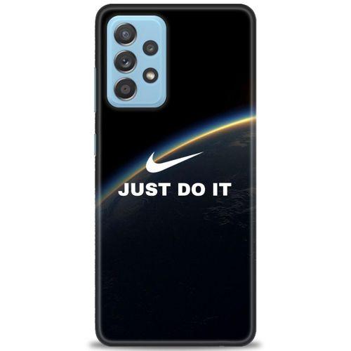 Samsung Galaxy A72 Kılıf HD Baskılı Kılıf - Nike Dünya + Tam Ekran Koruyucu