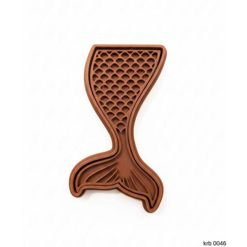 Çift Parça Balık Kuyruğu Kurabiye Kalıbı – Hamur Kesici, Şeker Hamuru ve Oyun Hamuru İçin