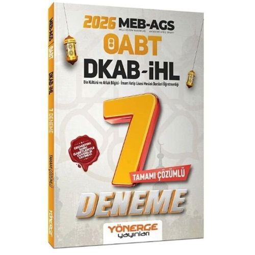 2026 ÖABT MEB AGS DKAB Din Kültürü ve Ahlak Bilgisi İmam Hatip Lisesi Öğretmenliği 7 Deneme Yönerge