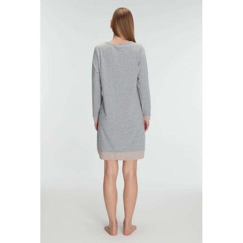 Pamuklu Uzun Kollu Gecelik