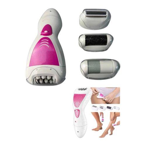 Ayak Törpü Başlıklı Epilatör Aleti 4 Başlıklı Taşınabilir Şarjlı Epilasyon Cihazı