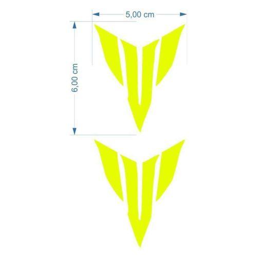YAMAHA Yamaha Mt Logo 5 X 5 Cm Flo Sarı Sticker 2 Li