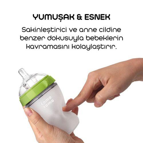 Comotomo Comotomo Antikolik Silikon Biberon 150 ml 0-3 Ay Yeşil