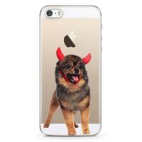 Apple iPhone 5s Kılıf Pom Köpek Arka Kapak Koruma Desenli Full Koruyucu