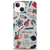 iPhone 13 Kılıf HD Baskılı Kılıf - Formüller + Tam Ekran Koruyucu